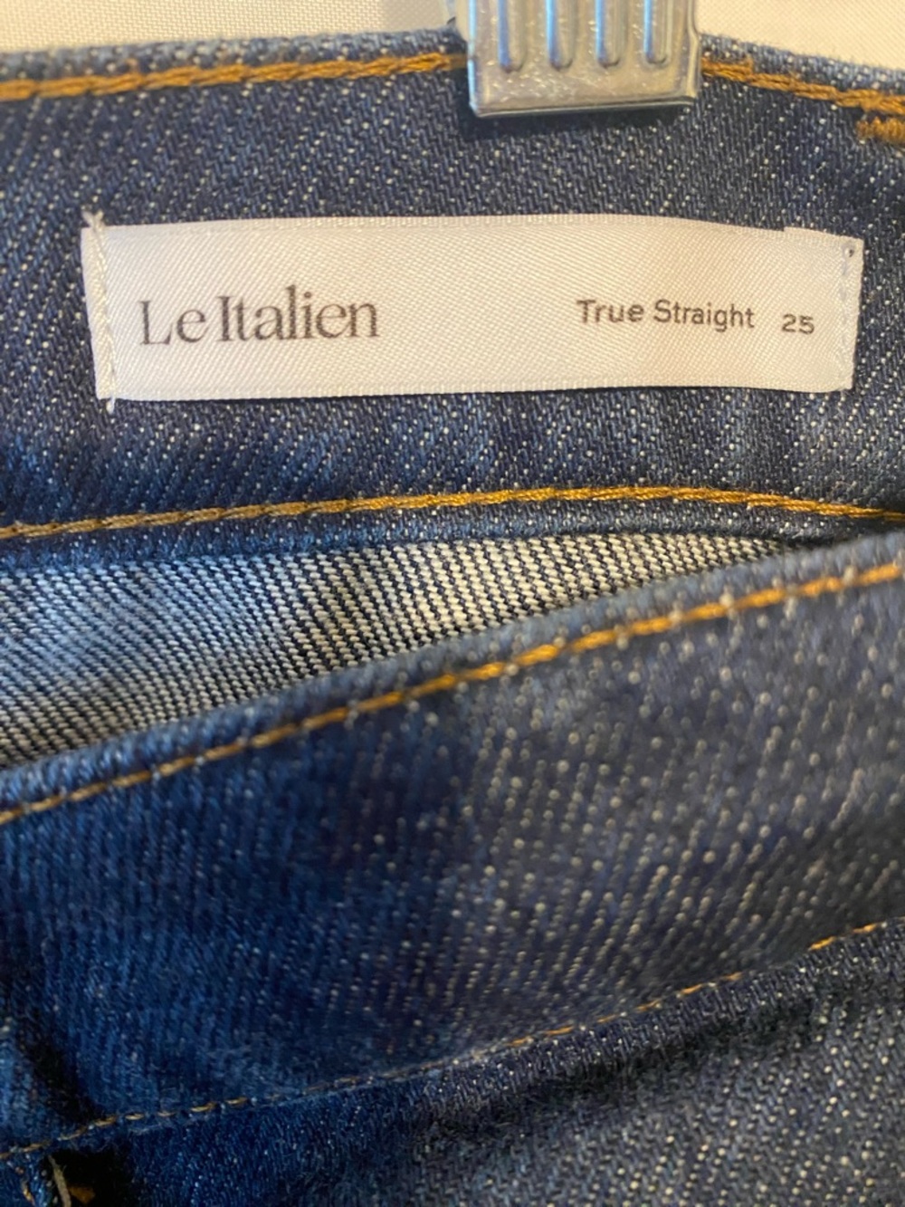 FRAME Le Italien True Straight Dark Blue Denim Jeans 100% Cotton - Picture 7 of 8